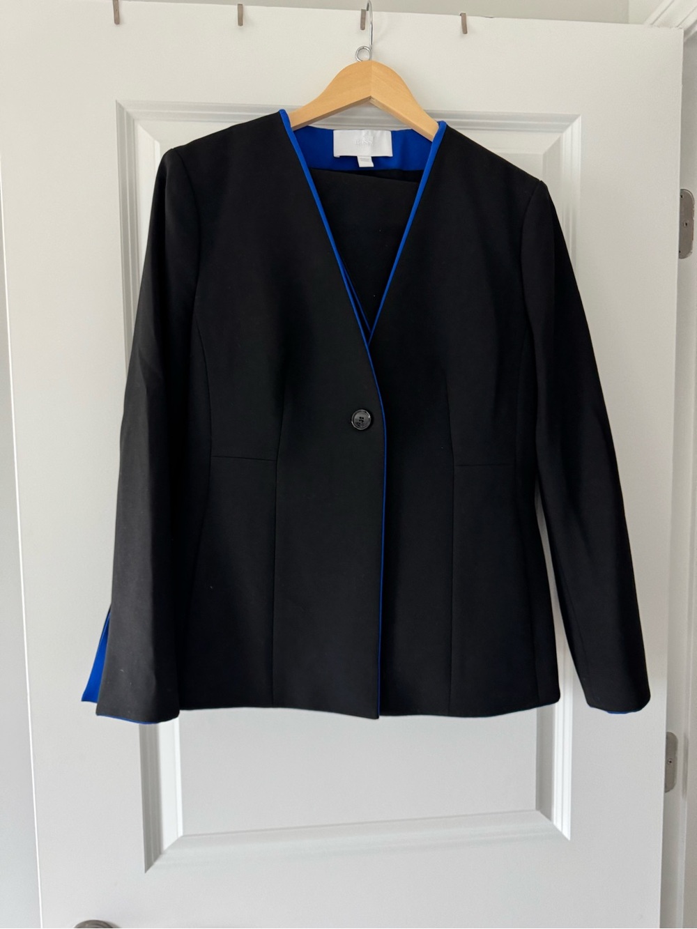 Boss Black Blazer with Blue Trim